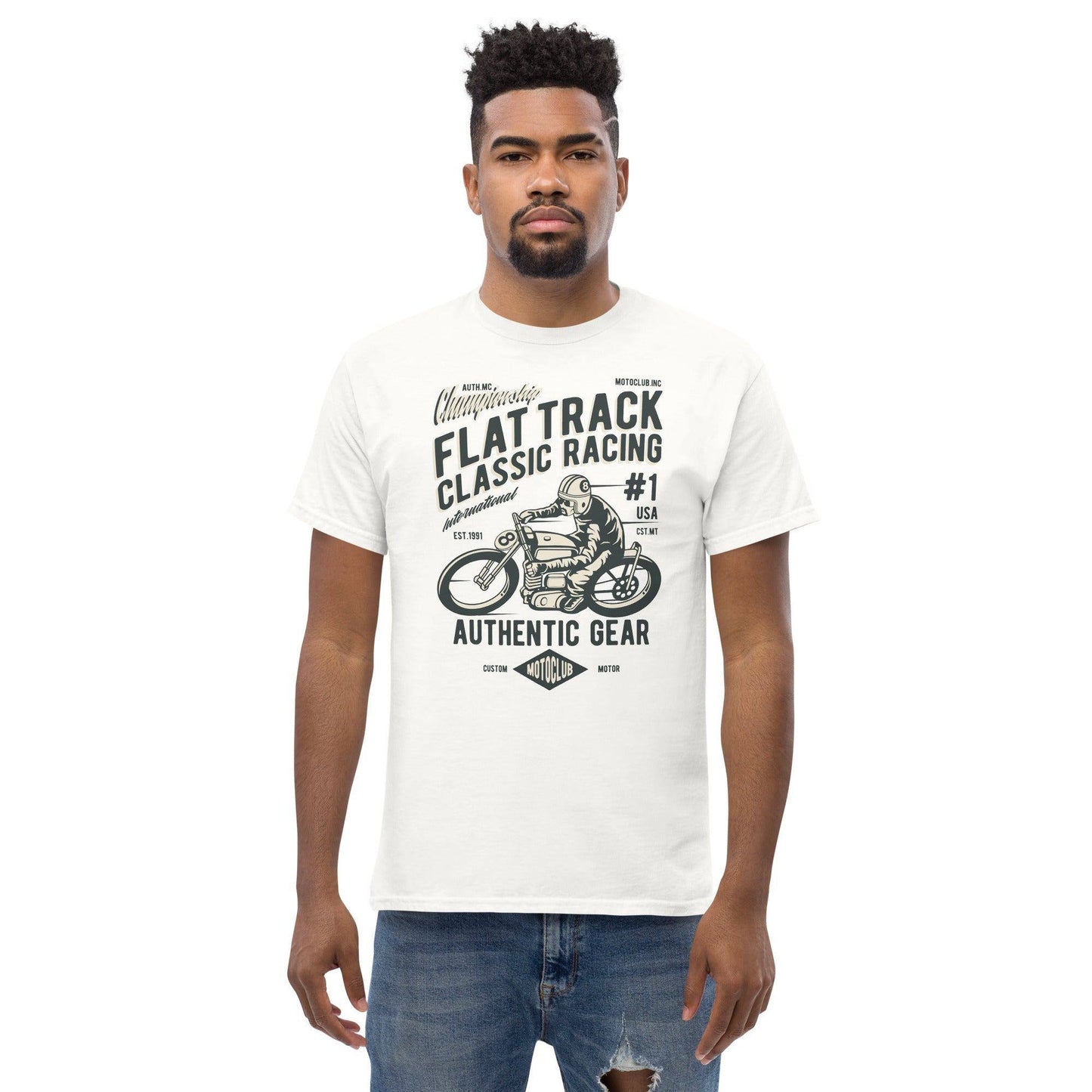 flat-track-classic-racing-herren-t-shirt-t-shirt-jlr-design-41 - JLR Design