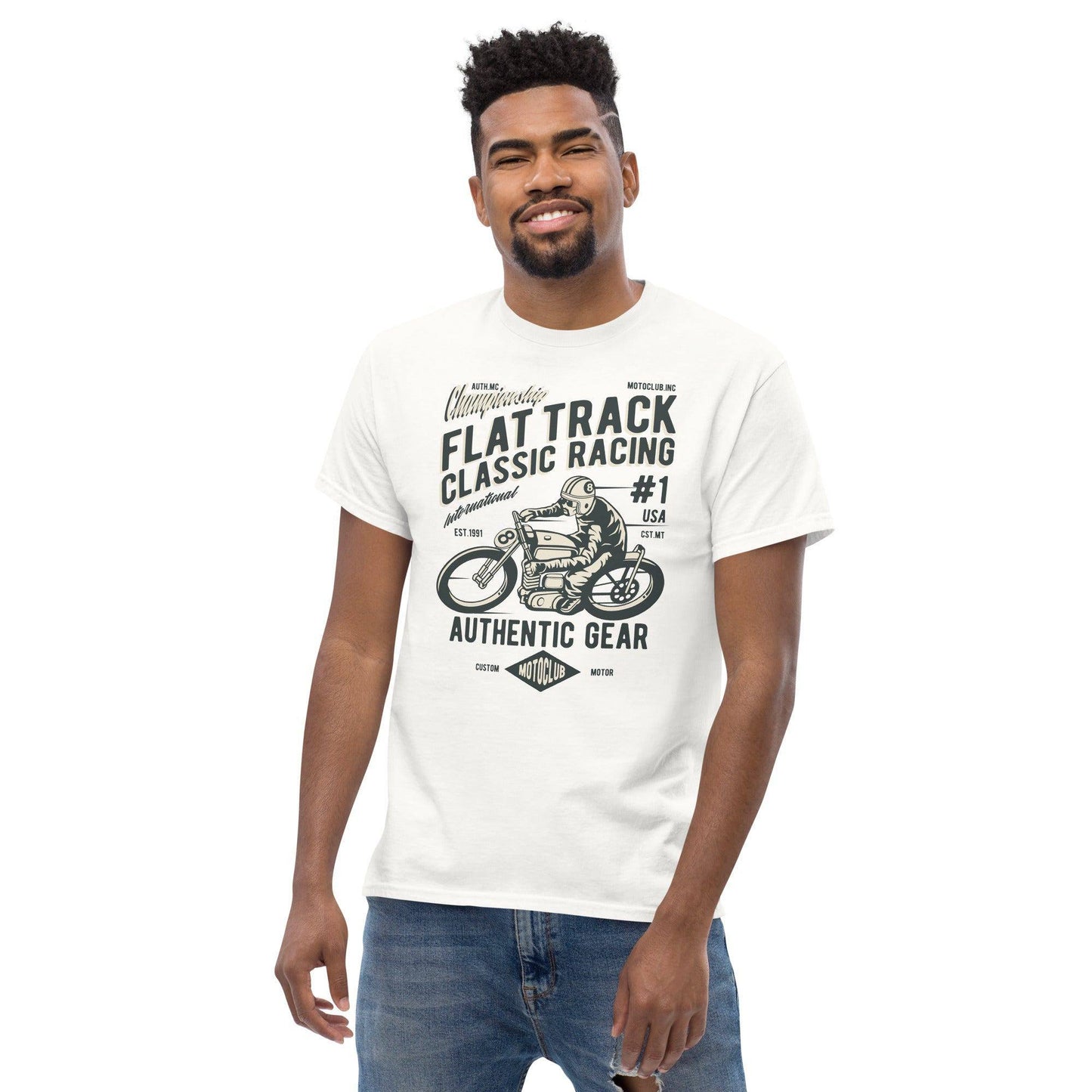 flat-track-classic-racing-herren-t-shirt-t-shirt-jlr-design-42 - JLR Design