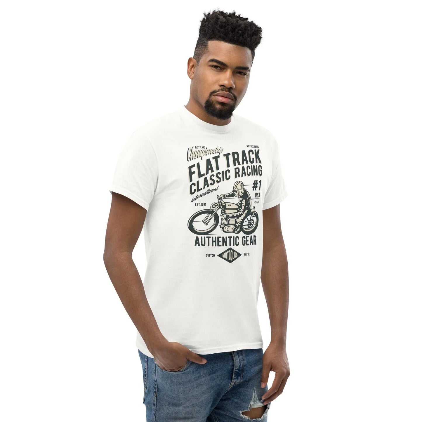 flat-track-classic-racing-herren-t-shirt-t-shirt-jlr-design-44 - JLR Design