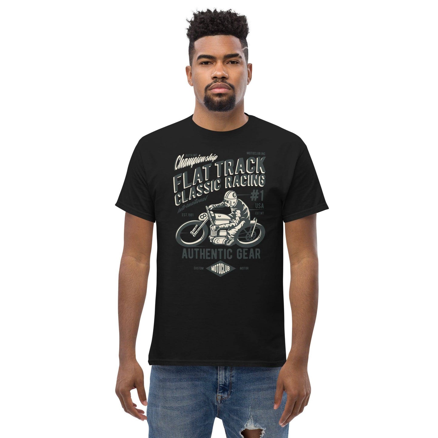 flat-track-classic-racing-herren-t-shirt-t-shirt-jlr-design-6 - JLR Design