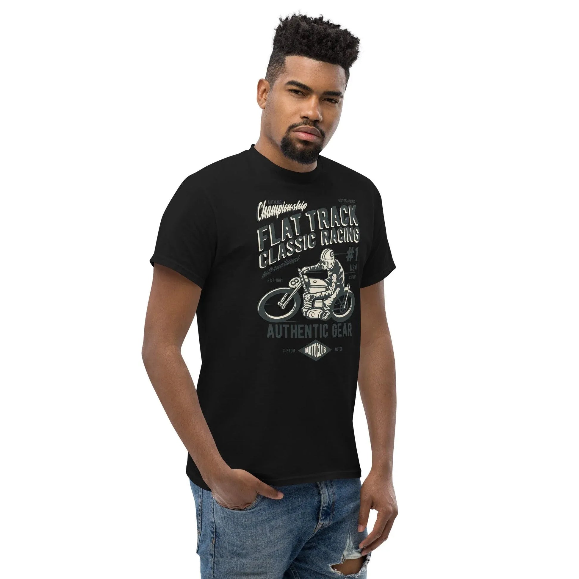 flat-track-classic-racing-herren-t-shirt-t-shirt-jlr-design-9 - JLR Design