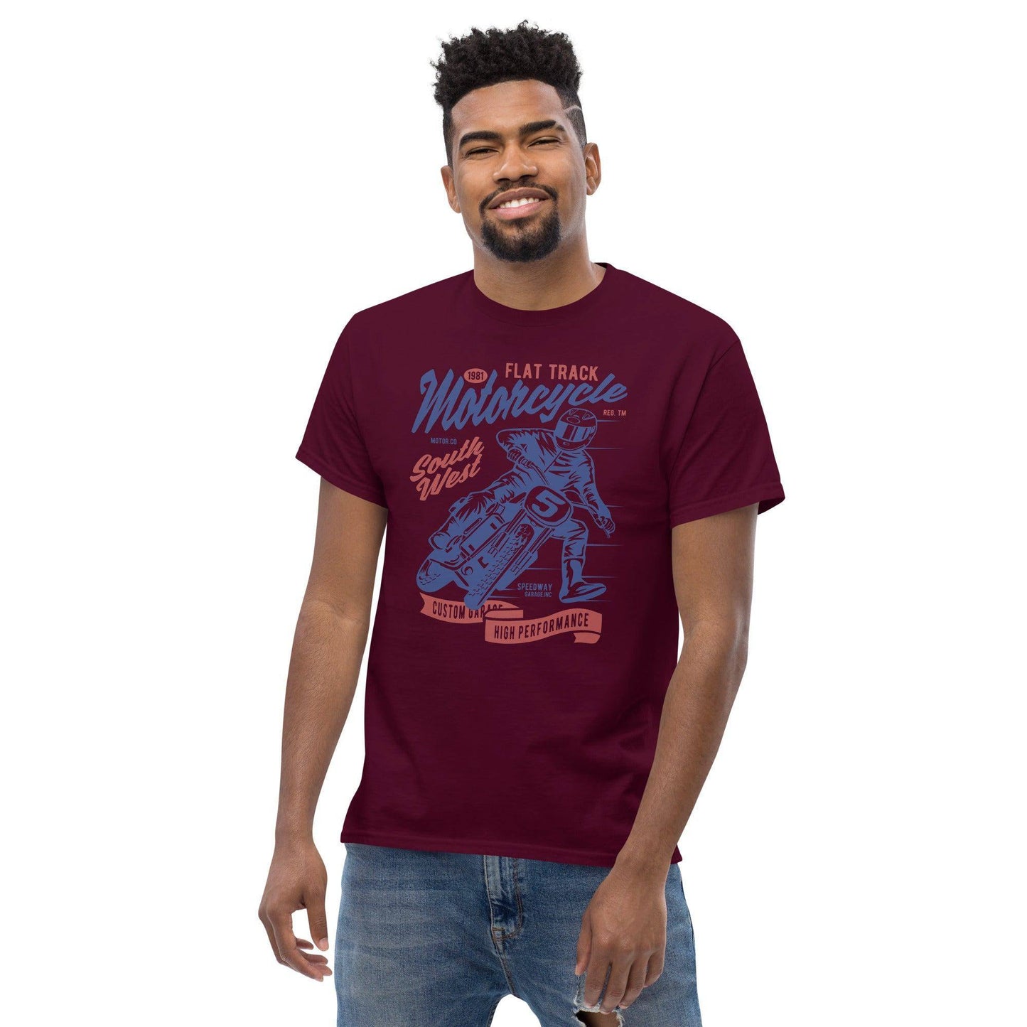 flat-track-motorcycle-herren-t-shirt-t-shirt-jlr-design-3 - JLR Design