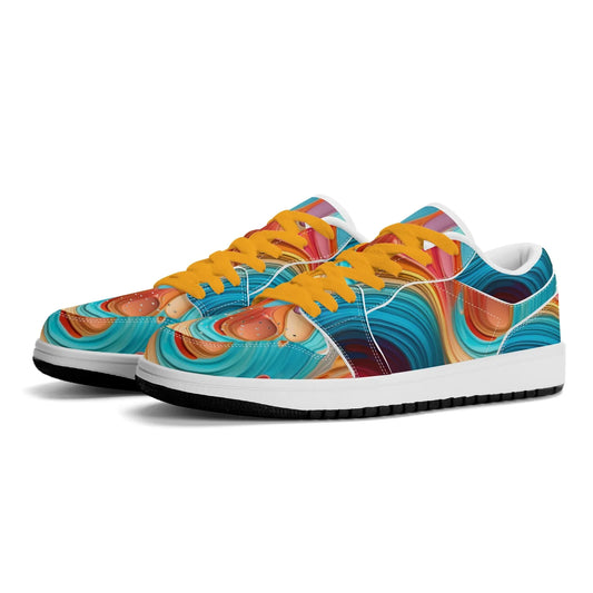 fluid-colors-low-top-leder-sneaker-fur-damen-sneaker-jlr-design-35059 - JLR Design