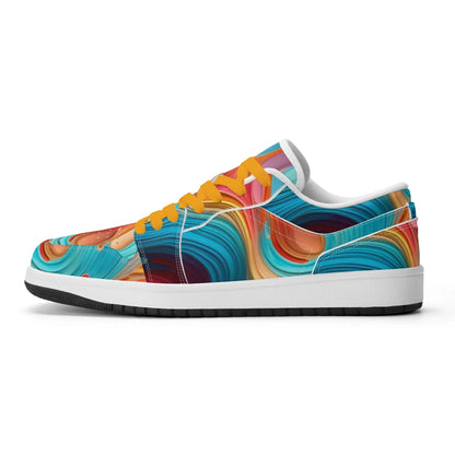 fluid-colors-low-top-leder-sneaker-fur-damen-sneaker-jlr-design-48352 - JLR Design