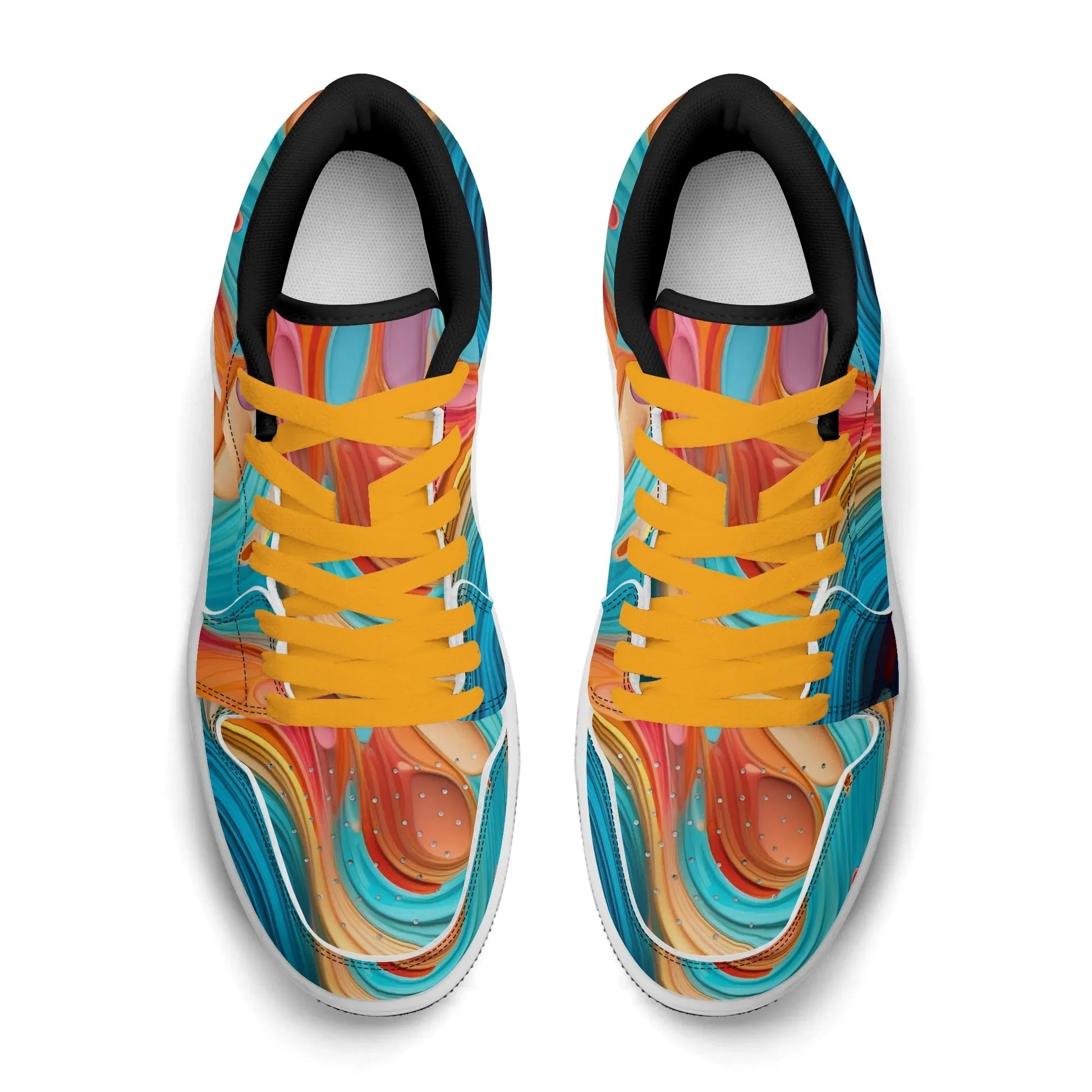 fluid-colors-low-top-leder-sneaker-fur-damen-sneaker-jlr-design-52276 - JLR Design