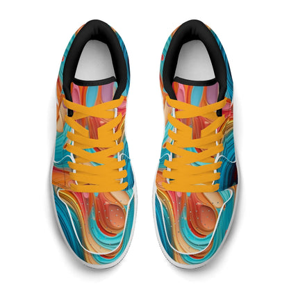 fluid-colors-low-top-leder-sneaker-fur-damen-sneaker-jlr-design-52276 - JLR Design