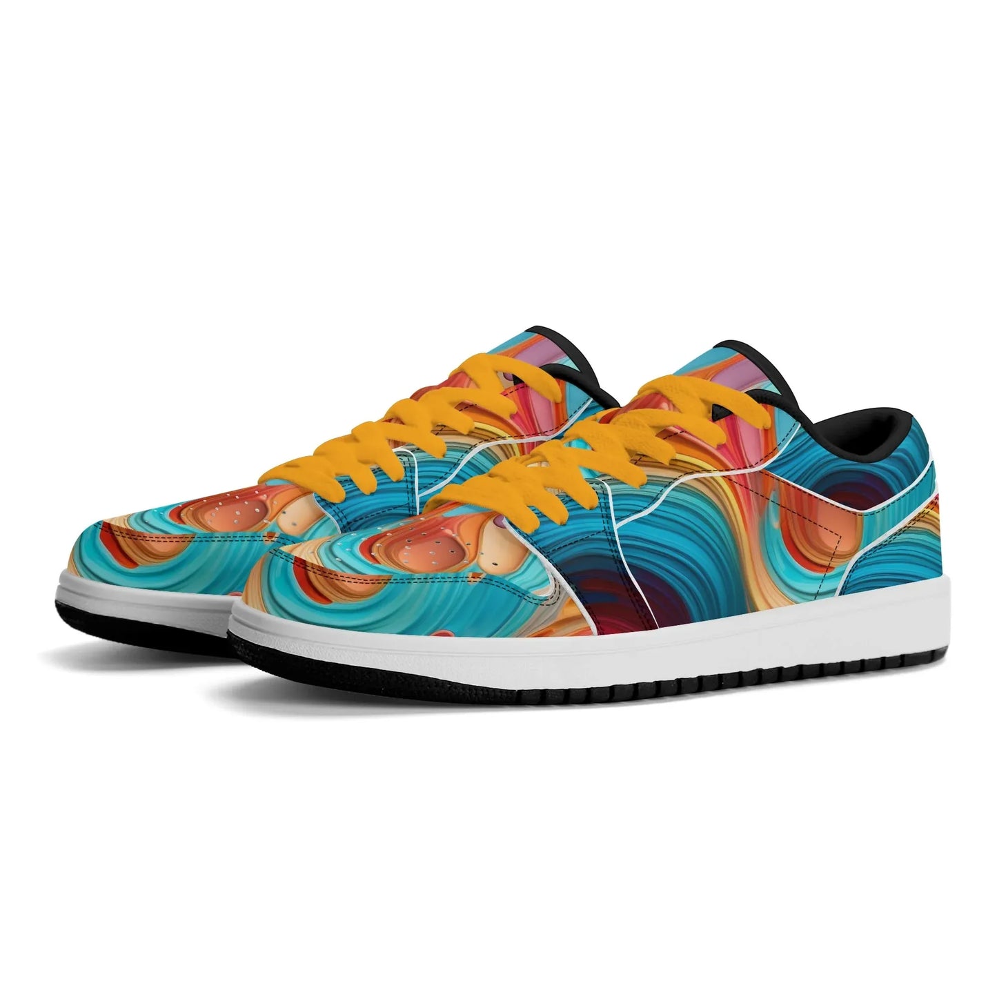 fluid-colors-low-top-leder-sneaker-fur-damen-sneaker-jlr-design-62392 - JLR Design