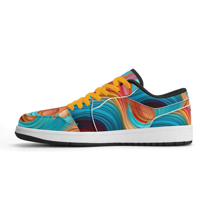 fluid-colors-low-top-leder-sneaker-fur-damen-sneaker-jlr-design-73414 - JLR Design
