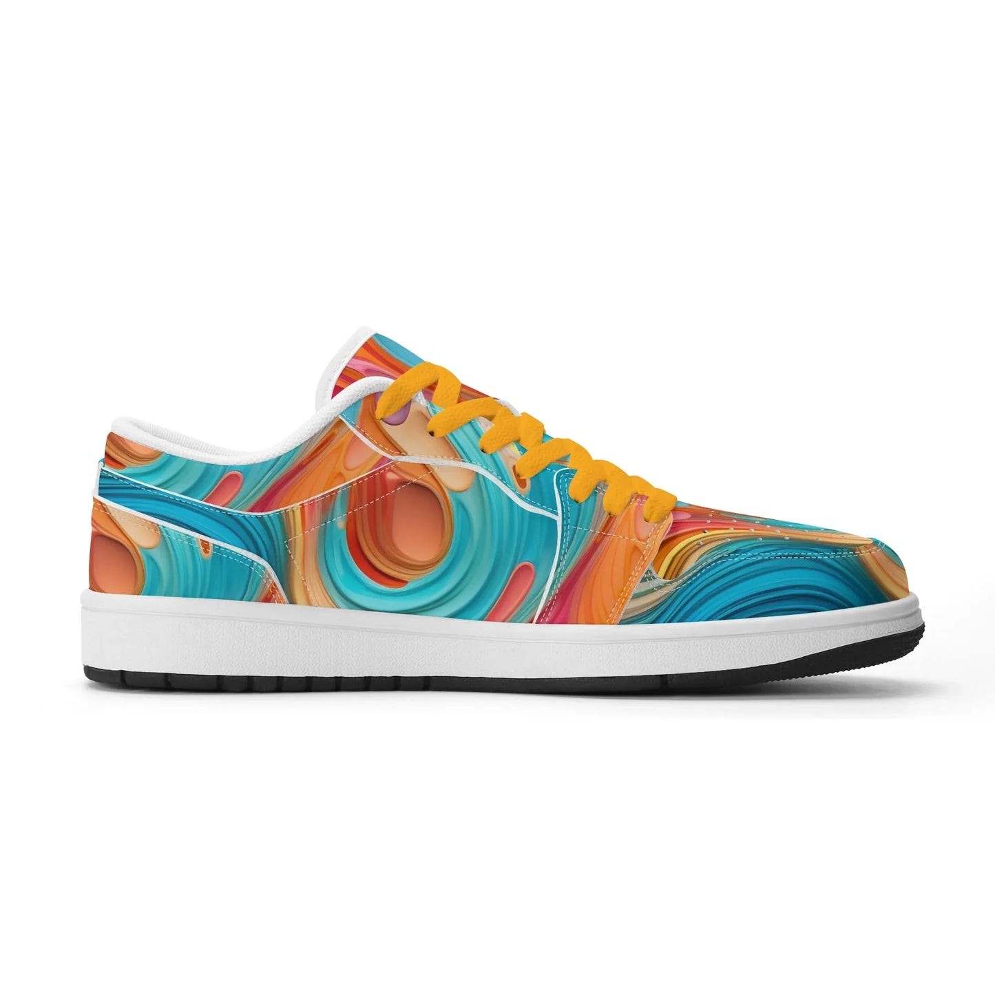 fluid-colors-low-top-leder-sneaker-fur-damen-sneaker-jlr-design-91457 - JLR Design