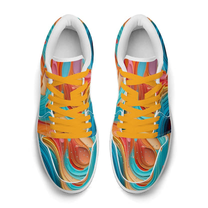 fluid-colors-low-top-leder-sneaker-fur-damen-sneaker-jlr-design-91657 - JLR Design
