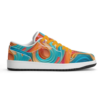 fluid-colors-low-top-leder-sneaker-fur-damen-sneaker-jlr-design-98328 - JLR Design