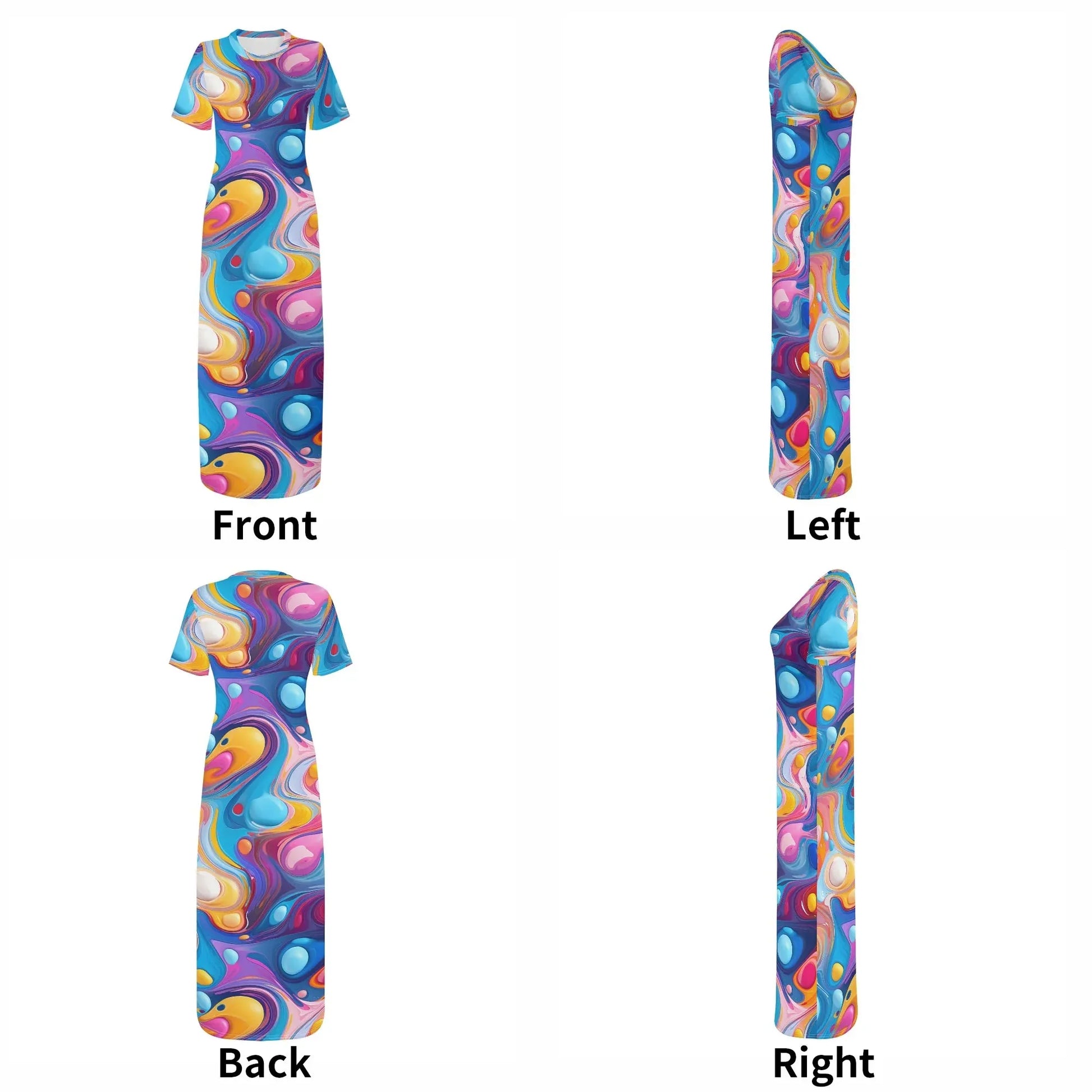 fluid-colors-short-sleeve-long-dress-long-dress-jlr-design-7 - JLR Design