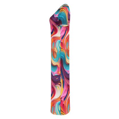 fluid-colours-camouflage-short-sleeve-long-dress-long-dress-jlr-design-6 - JLR Design