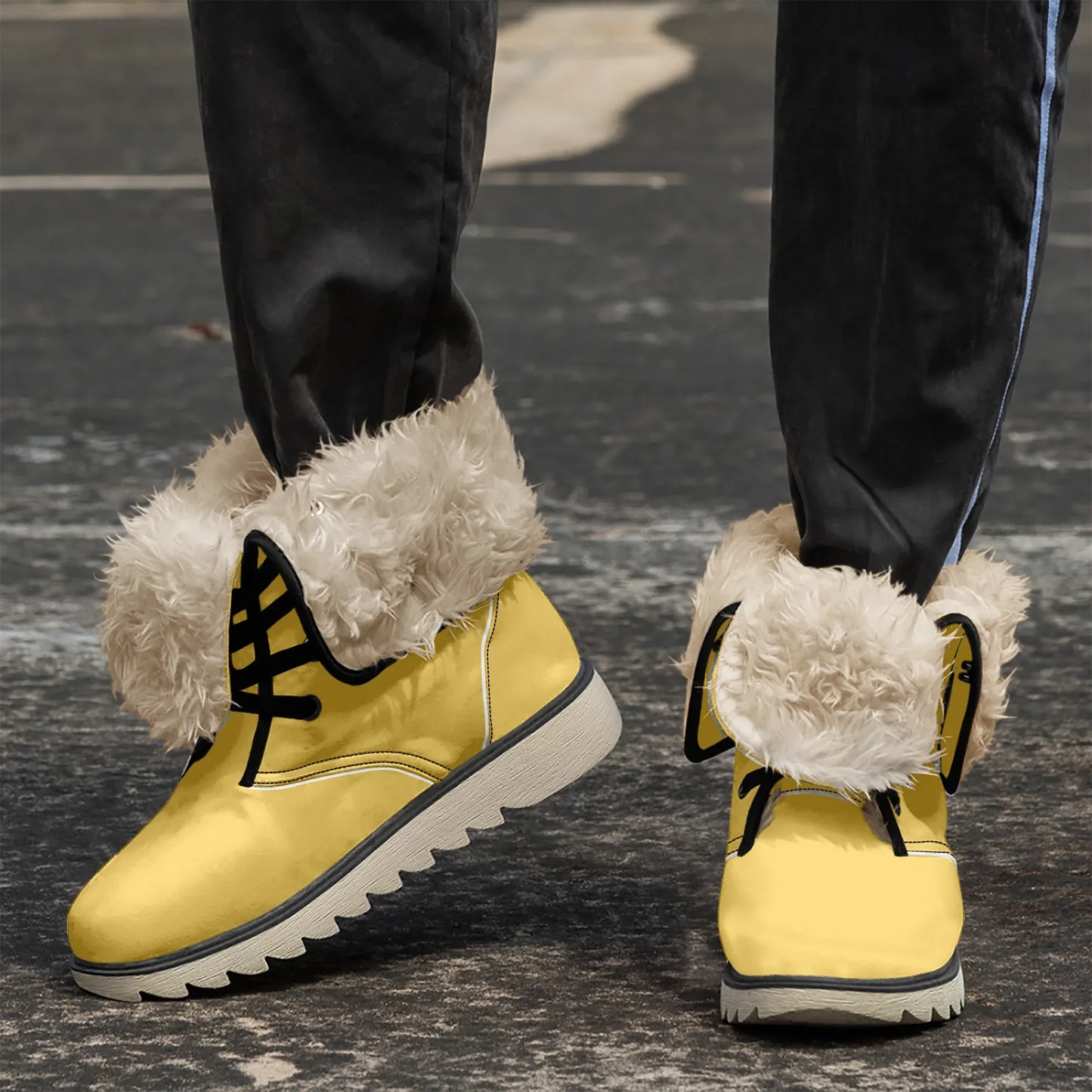 gelbe-chic-boots-mit-pluschfutter-boots-jlr-design-3 - JLR Design