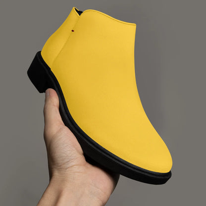 gelbe-elegante-reissverschluss-stiefeletten-stiefeletten-jlr-design-3 - JLR Design