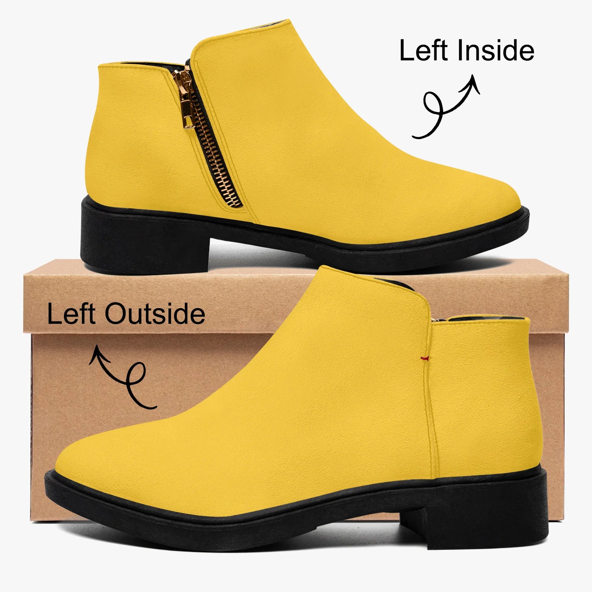 gelbe-elegante-reissverschluss-stiefeletten-stiefeletten-jlr-design-4 - JLR Design