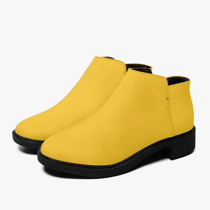 gelbe-elegante-reissverschluss-stiefeletten-stiefeletten-jlr-design-6 - JLR Design