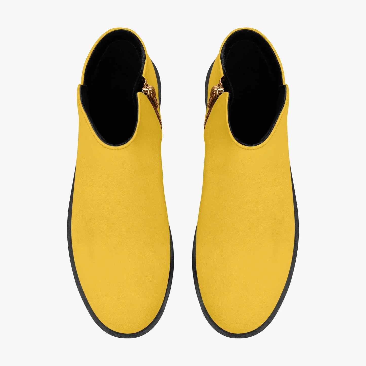 gelbe-elegante-reissverschluss-stiefeletten-stiefeletten-jlr-design-7 - JLR Design