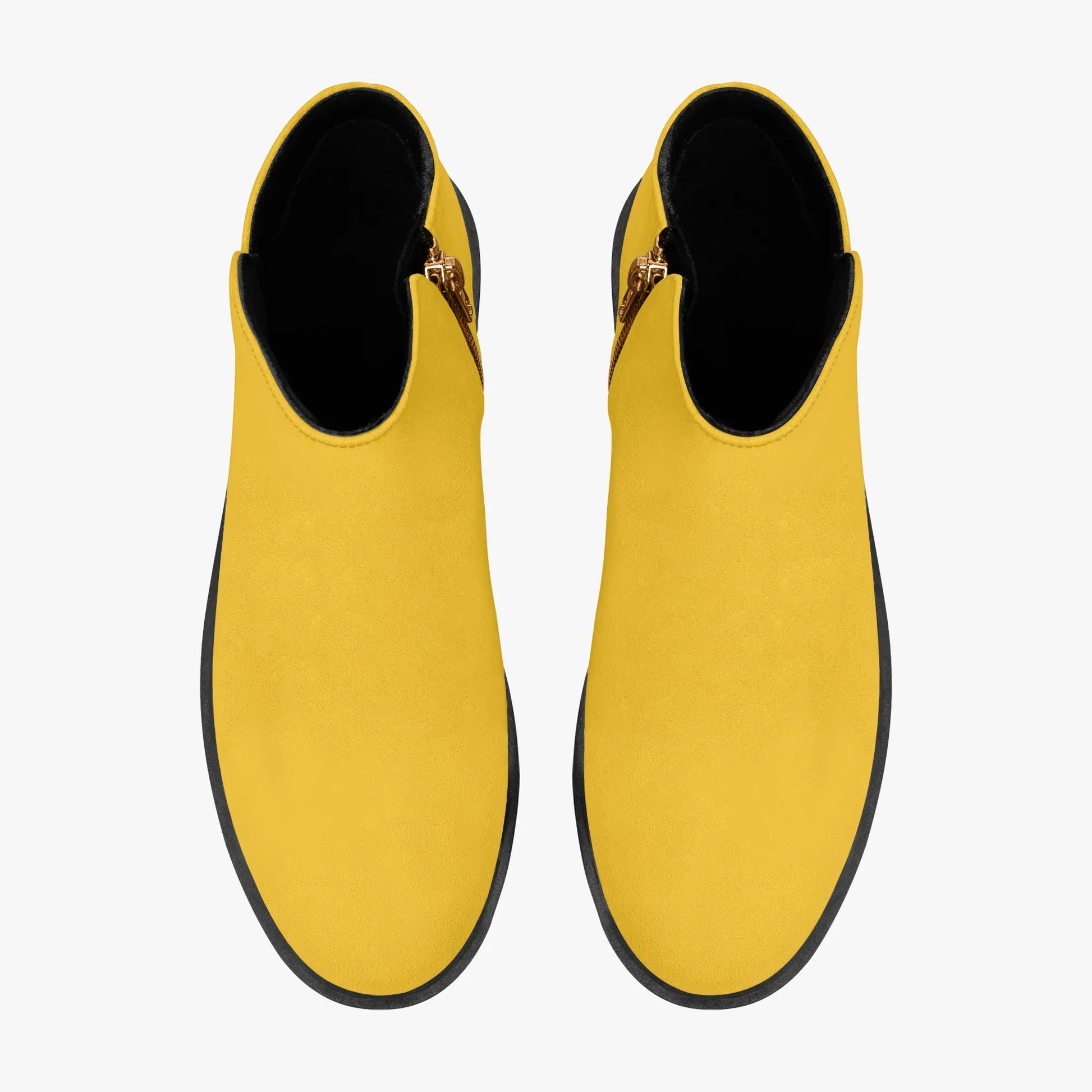 gelbe-elegante-reissverschluss-stiefeletten-stiefeletten-jlr-design-7 - JLR Design