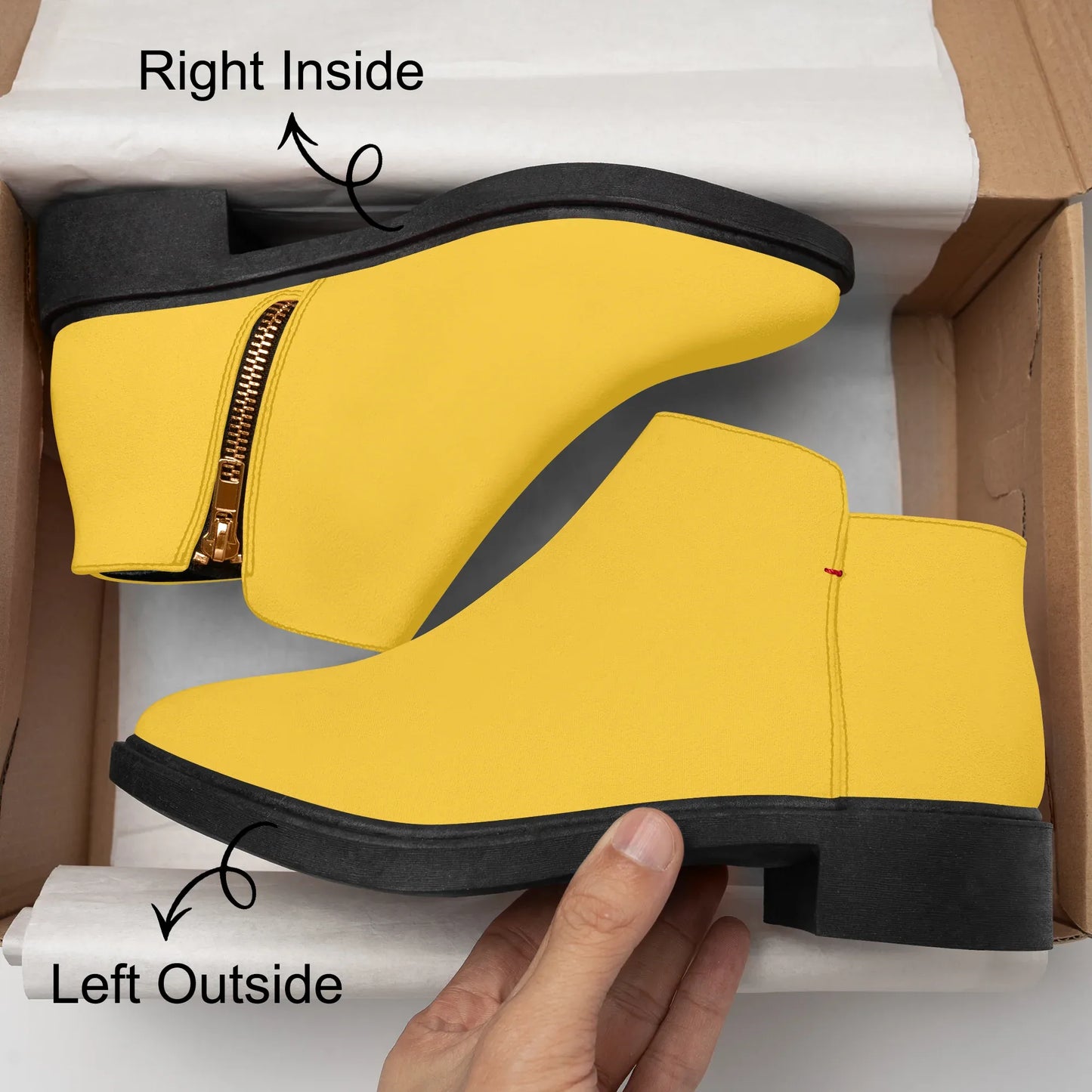 gelbe-elegante-reissverschluss-stiefeletten-stiefeletten-jlr-design-8 - JLR Design