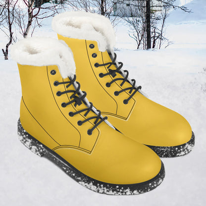 gelbe-faux-fur-leder-boots-boots-jlr-design-1 - JLR Design