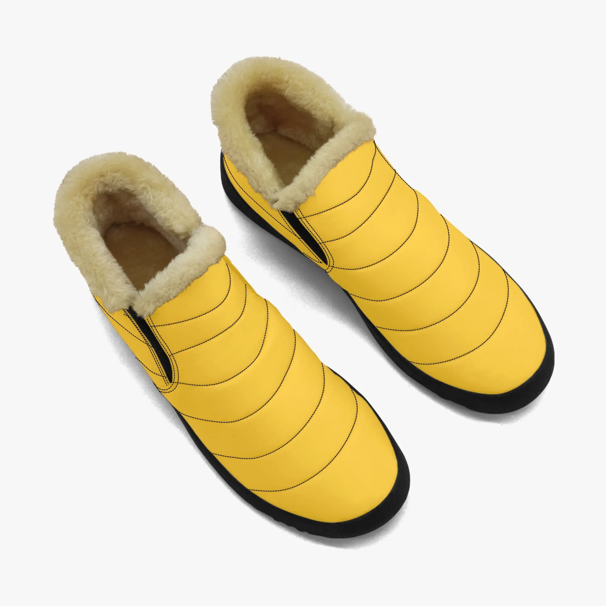gelbe-faux-fur-slipper-slipper-jlr-design-2 - JLR Design