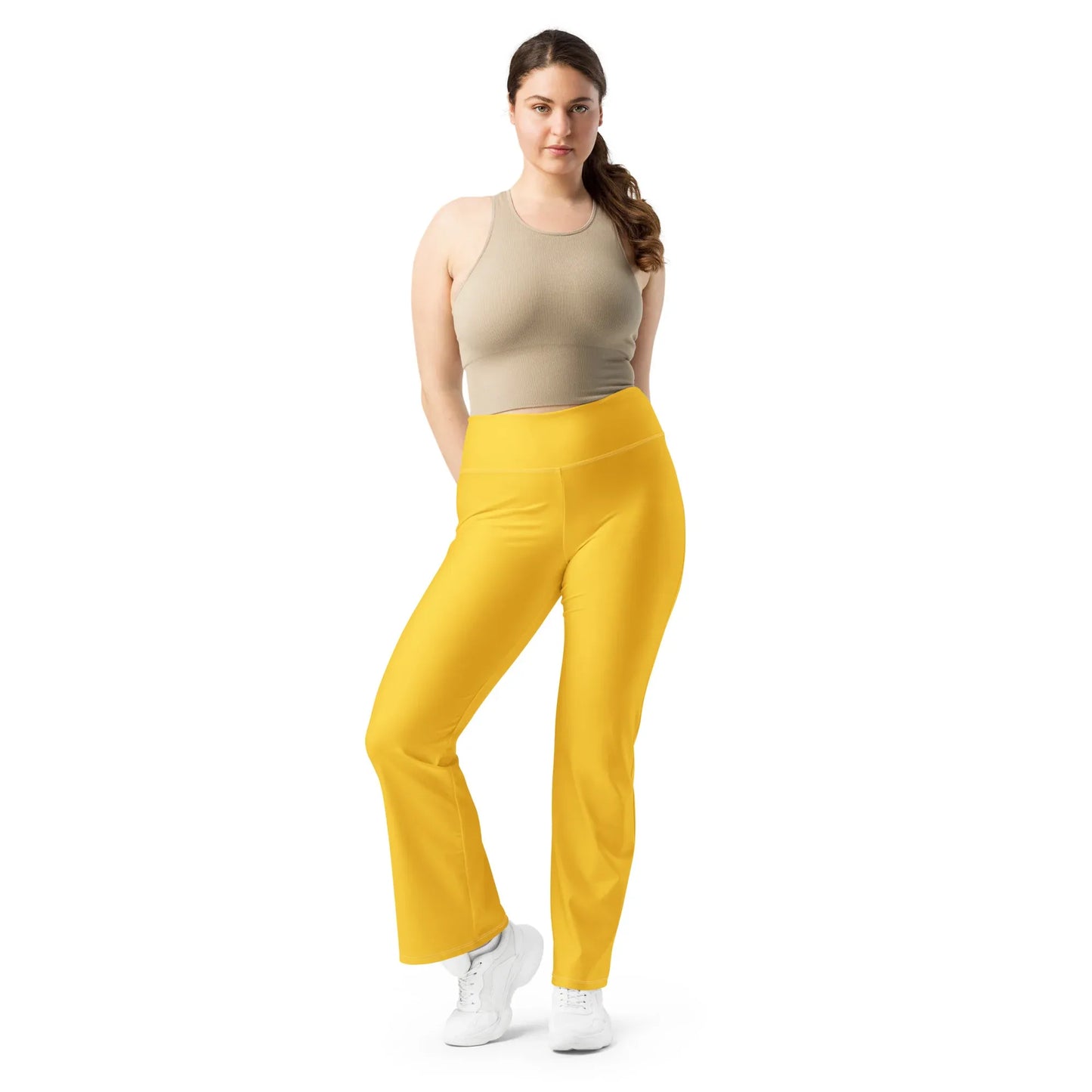 gelbe-high-waist-flare-leggings-flare-leggings-jlr-design-1 - JLR Design