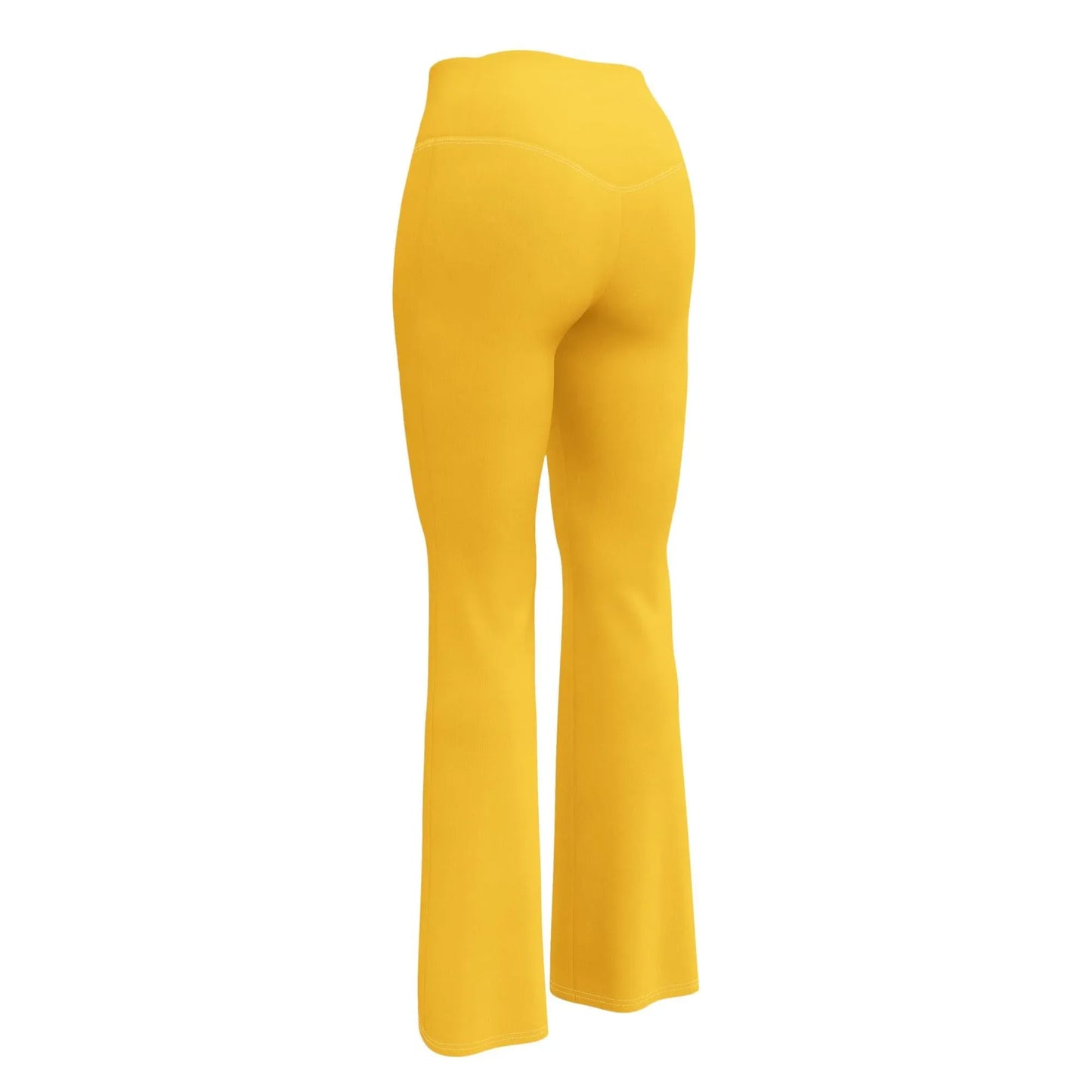 gelbe-high-waist-flare-leggings-flare-leggings-jlr-design-11 - JLR Design