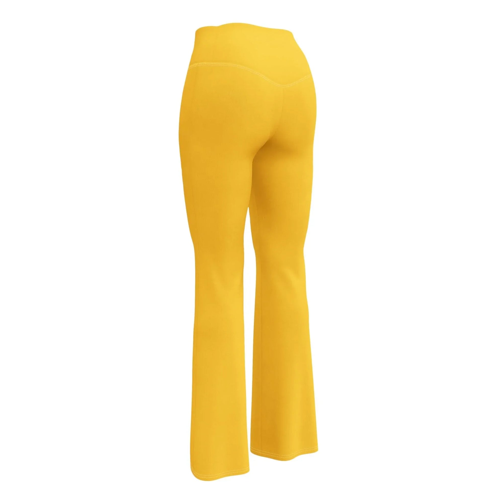 gelbe-high-waist-flare-leggings-flare-leggings-jlr-design-11 - JLR Design