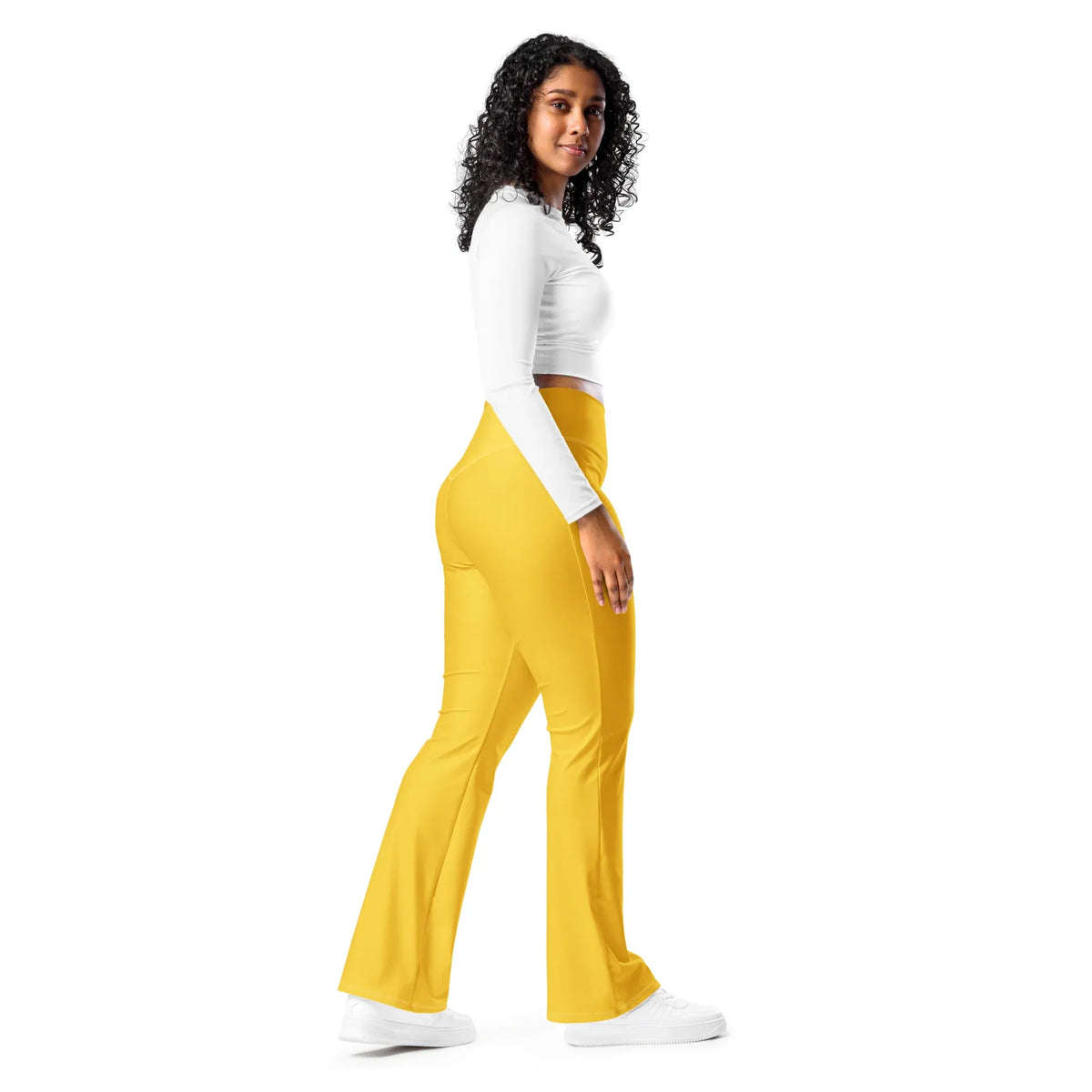 gelbe-high-waist-flare-leggings-flare-leggings-jlr-design-jlr-design-de-2 - JLR Design