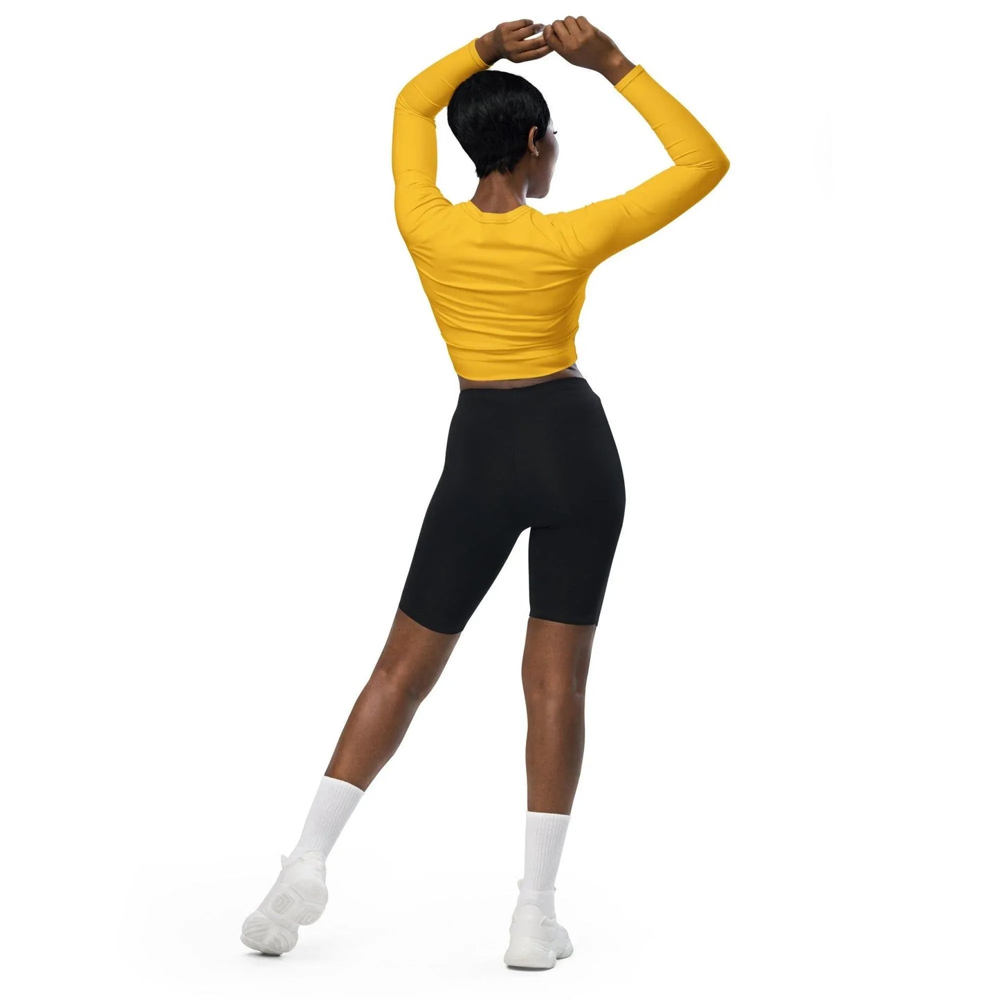 gelbes-long-sleeve-damen-crop-top-long-sleeve-crop-top-jlr-design-3 - JLR Design