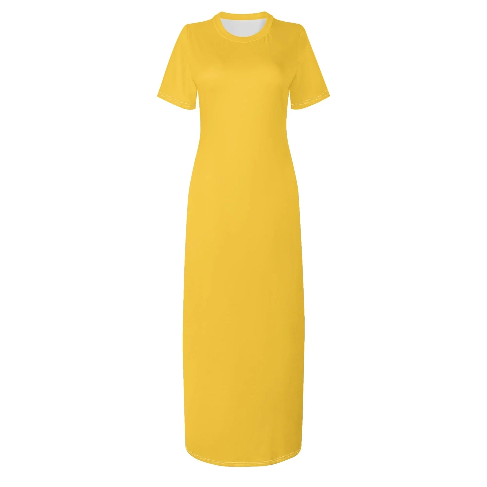 gelbes-short-sleeve-long-dress-long-dress-jlr-design-3 - JLR Design