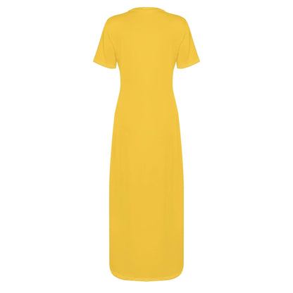 gelbes-short-sleeve-long-dress-long-dress-jlr-design-4 - JLR Design
