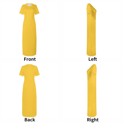 gelbes-short-sleeve-long-dress-long-dress-jlr-design-7 - JLR Design