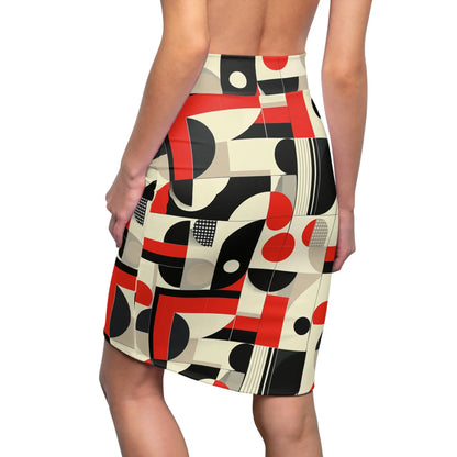geometry-v1-bleistiftrock-fur-damen-eleganter-mid-waist-rock-mit-stretch-komfort-bleistiftrock-jlr-design-2 - JLR Design