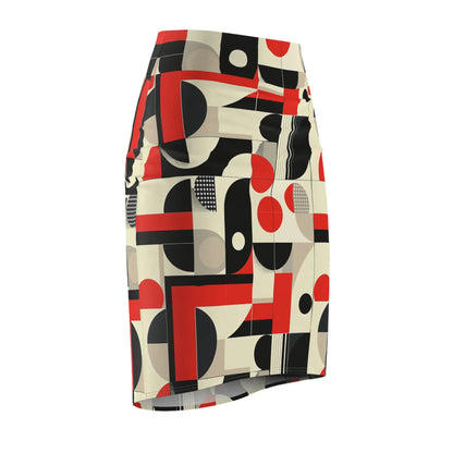 geometry-v1-bleistiftrock-fur-damen-eleganter-mid-waist-rock-mit-stretch-komfort-bleistiftrock-jlr-design-6 - JLR Design