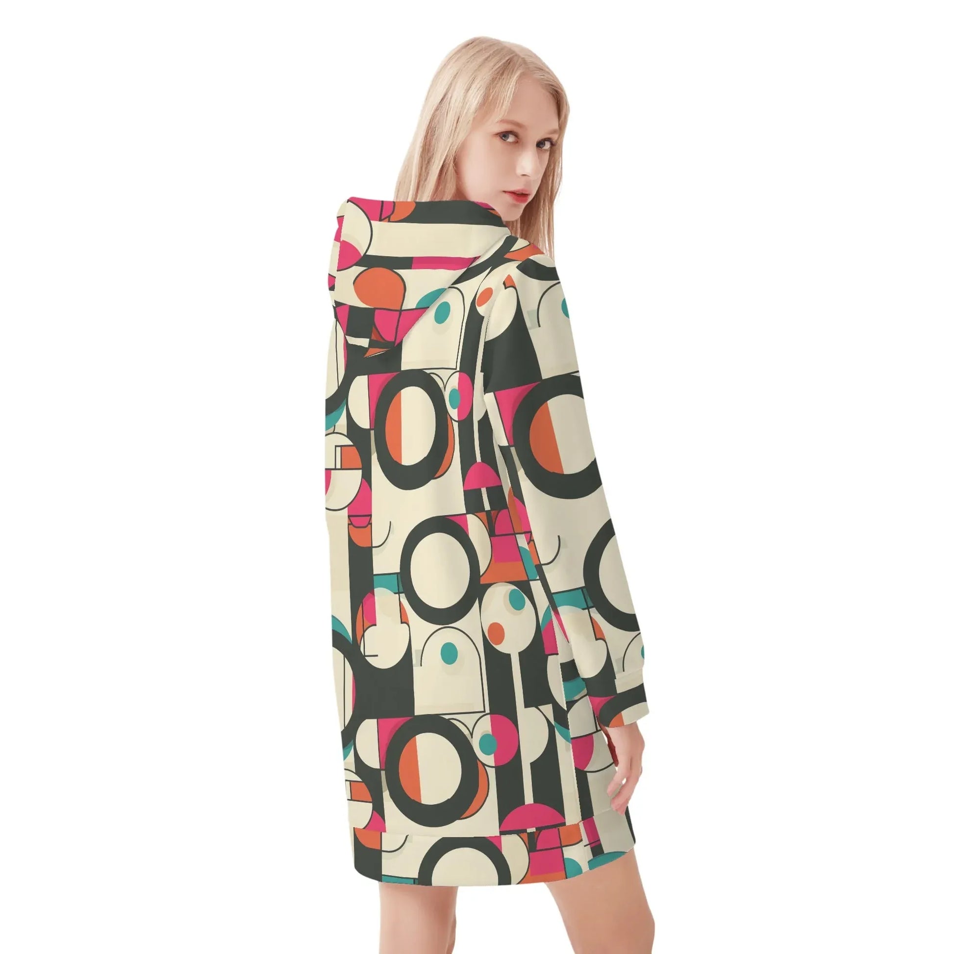 geometry-v1-damen-hoodiekleid-warmes-velvet-kapuzenkleid-aus-weichem-samt-fleece-hoodiekleid-jlr-design-2 - JLR Design