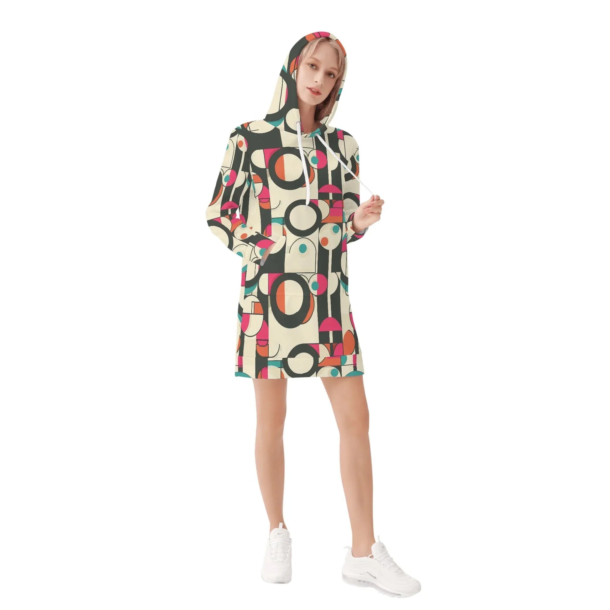 geometry-v1-damen-hoodiekleid-warmes-velvet-kapuzenkleid-aus-weichem-samt-fleece-hoodiekleid-jlr-design-4 - JLR Design