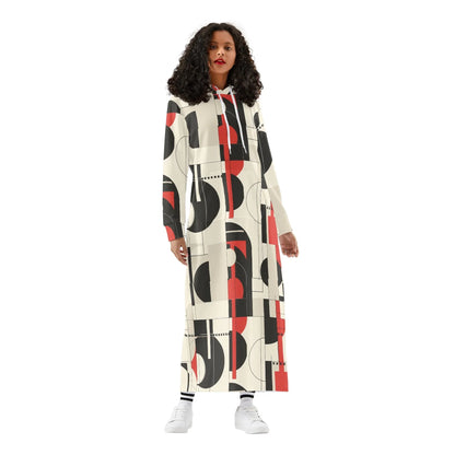 geometry-v1-damen-maxi-hoodiekleid-knochellanges-kapuzenkleid-aus-weich-angerautem-fleece-hoodiekleid-jlr-design-1 - JLR Design