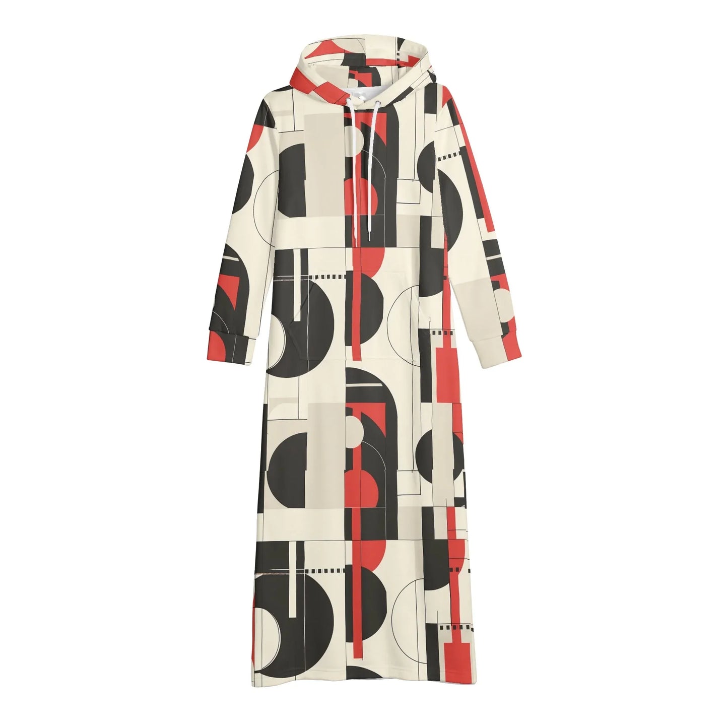 geometry-v1-damen-maxi-hoodiekleid-knochellanges-kapuzenkleid-aus-weich-angerautem-fleece-hoodiekleid-jlr-design-4 - JLR Design