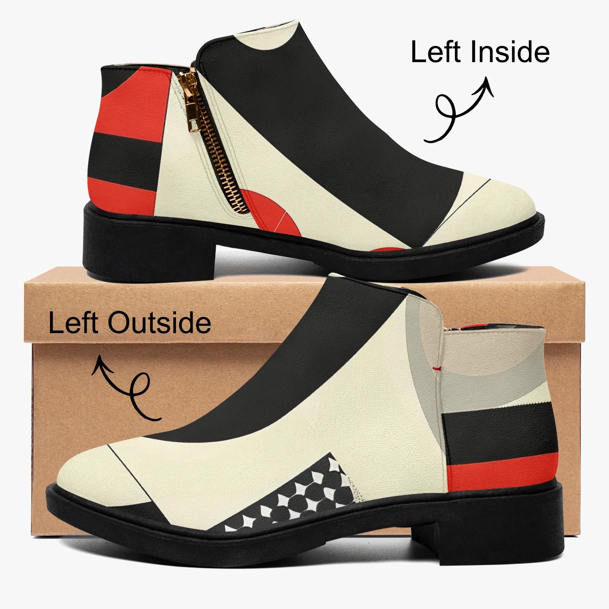 geometry-v1-elegante-reissverschluss-stiefeletten-stiefeletten-jlr-design-4 - JLR Design
