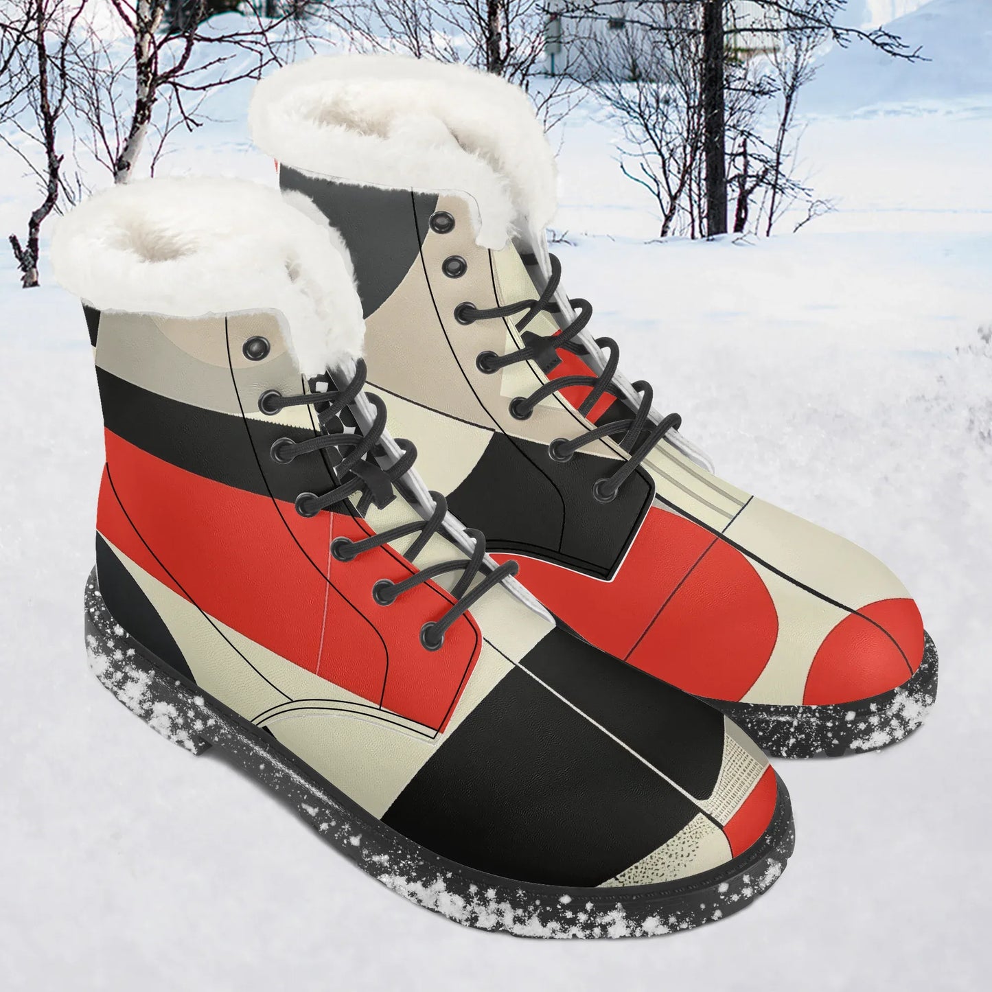 geometry-v1-faux-fur-leder-boots-boots-jlr-design-1 - JLR Design