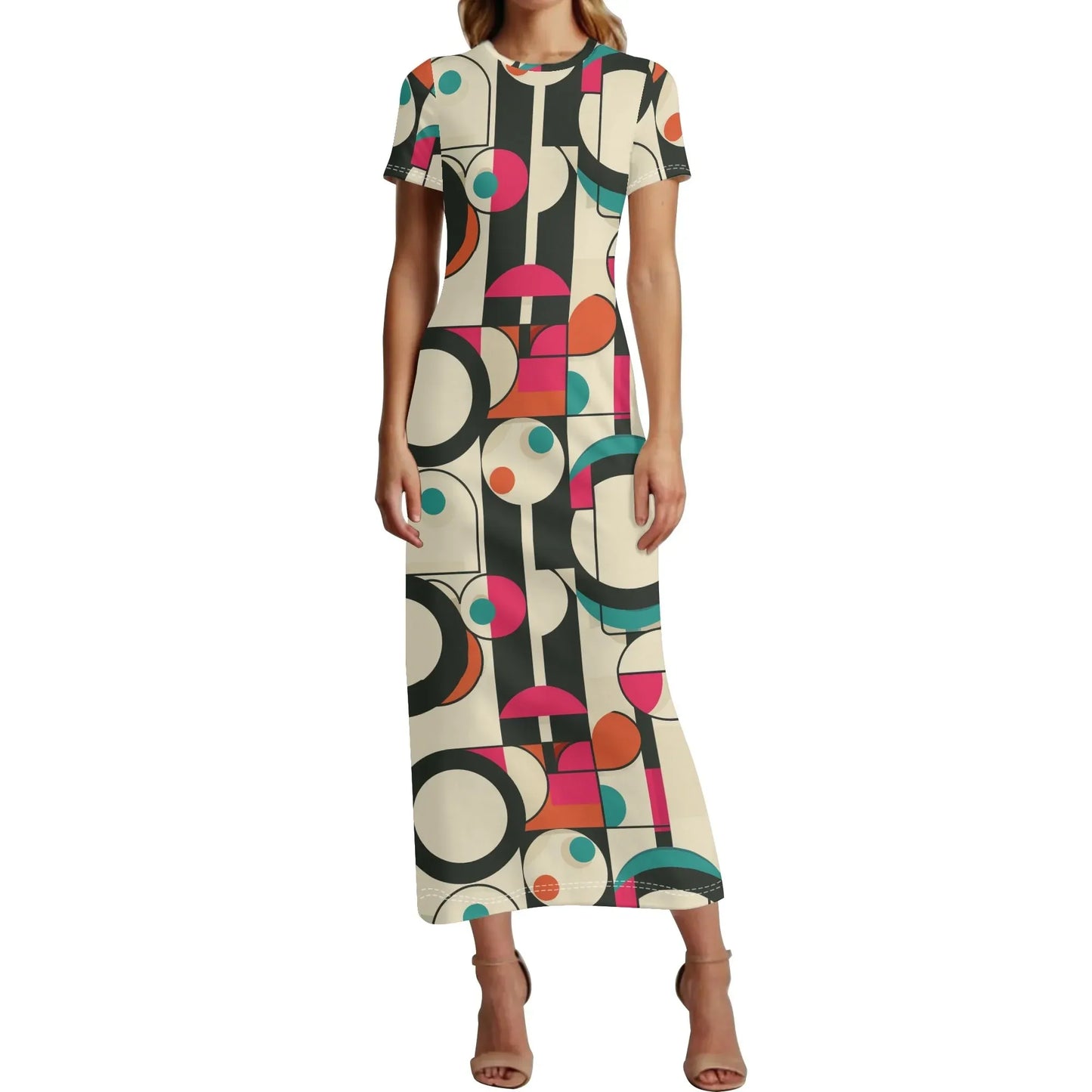 geometry-v1-short-sleeve-long-dress-long-dress-jlr-design-1 - JLR Design
