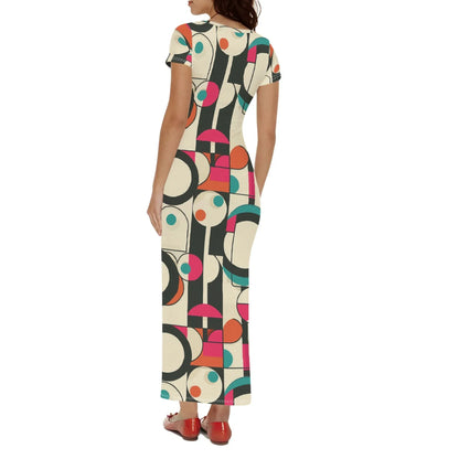 geometry-v1-short-sleeve-long-dress-long-dress-jlr-design-2 - JLR Design