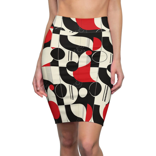 geometry-v2-bleistiftrock-fur-damen-eleganter-mid-waist-rock-mit-stretch-komfort-bleistiftrock-jlr-design-1 - JLR Design