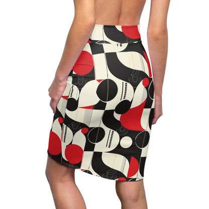 geometry-v2-bleistiftrock-fur-damen-eleganter-mid-waist-rock-mit-stretch-komfort-bleistiftrock-jlr-design-2 - JLR Design
