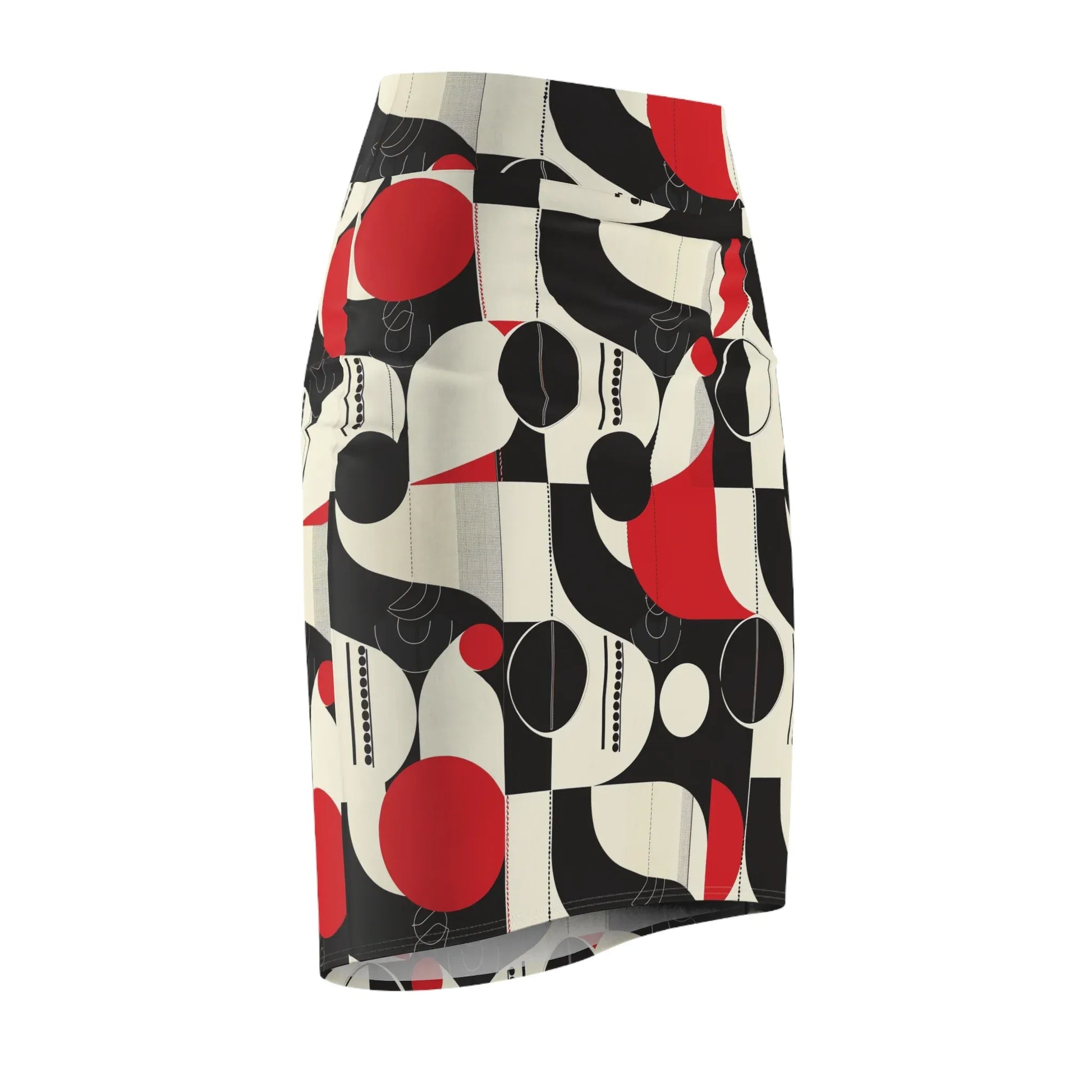 geometry-v2-bleistiftrock-fur-damen-eleganter-mid-waist-rock-mit-stretch-komfort-bleistiftrock-jlr-design-6 - JLR Design