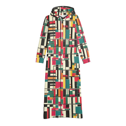 geometry-v2-damen-maxi-hoodiekleid-knochellanges-kapuzenkleid-aus-weich-angerautem-fleece-hoodiekleid-jlr-design-4 - JLR Design