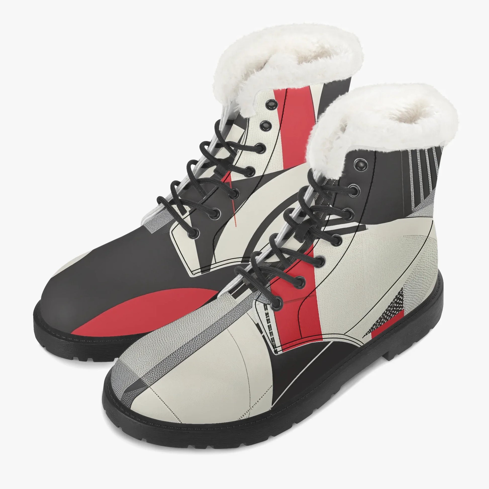 geometry-v2-faux-fur-leder-boots-boots-jlr-design-2 - JLR Design