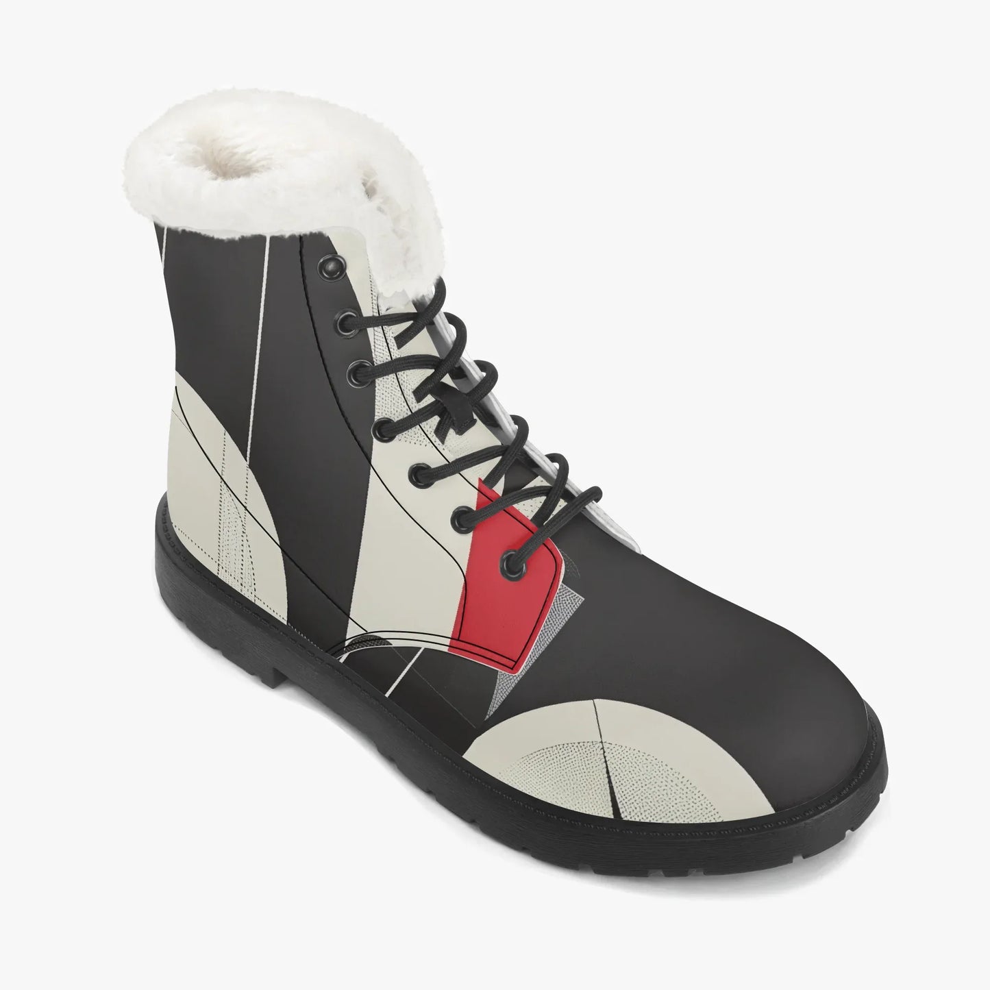 geometry-v2-faux-fur-leder-boots-boots-jlr-design-7 - JLR Design
